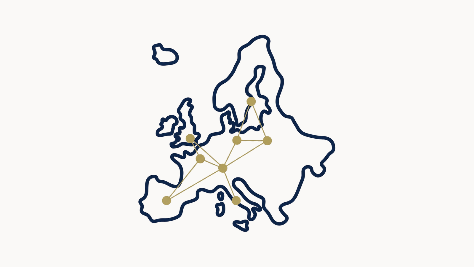 Pan-European network map